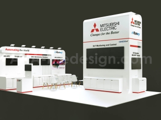 รับออกแบบบูธ Mitsubishi Automation Expo