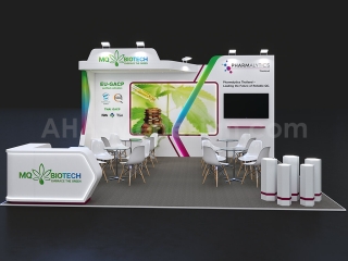 งานแบบบูธ MQ รับทำบูธ ออกแบบบูธ รับผลิตบูธแสดงสินค้า booth exhibition ASIA Int.