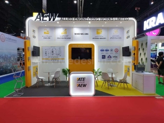 งานผลิตบูธ AEW รับออกแบบบูธ รับทำบูธ รับผลิตบูธแสดงสินค้า booth exhibition ENLIT ASIA