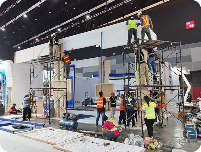 รับจัดทำบูธ บริการออกแบบบูธ ผลิตโครงสร้างบูธ งานแสดงสินค้า