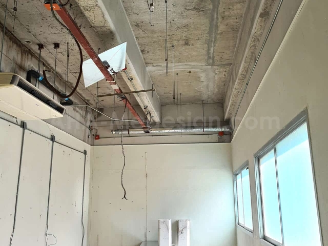 หน้างานก่อนตกแต่ง บริษัทรับออกแบบตกแต่งภายใน ออฟฟิศ โชว์รูม ร้านค้า interior design