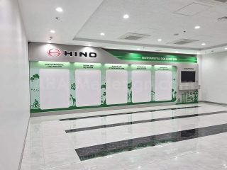 งานผลิต Hino บริการ รับทำแบคดรอป รับติดตั้งแบคดรอป Backdrop